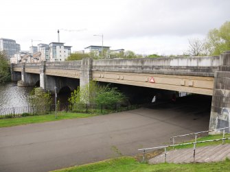 View of south west side of bridge from east bank.