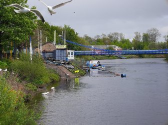 View of slipways and boatyard from north west .