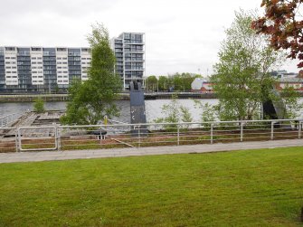 General view of pier, looking north.