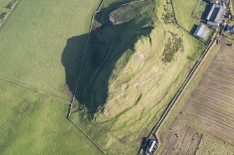 Oblique aerial view of the fort on Craig Rock, looking NE.