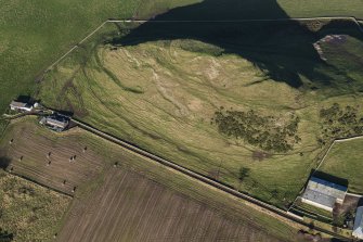 Oblique aerial view of the fort on Craig Rock, looking NNW.