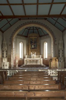 Chancel and sanctuary from west.