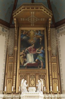 Reredos painting of St. Gregory and sounding board.