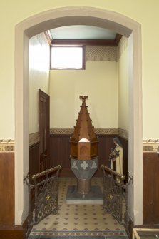 Baptistry recess.
