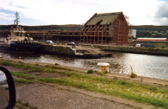 Photograph from watching brief at James Watt Dock, Glasgow