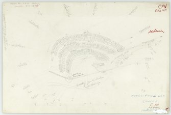 Plane-table survey; plan of fort at Adderston Lee.
