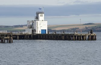 Pier and control tower, view from north west