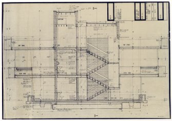 Drawing showing section A-A of the Bernat Klein Studio