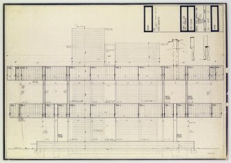 Drawing showing south elevation of the Bernat Klein Studio 
