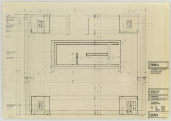 Drawing showing foundation plan of the Bernat Klein Studio