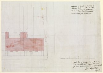 Aberdeen, St. Swithin Street.
Block plan.
Insc: 'Block Plan Of Dwelling Houses On The South Side Of St. Swithin Street'.
