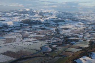 General oblique aerial view centred on Bridge of Earn, looking WSW.