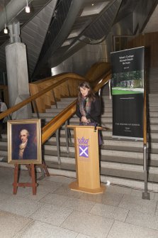 Aileen Campbell MSP and Scottish Government Minister for Children and Young People at the Celebrating James Watt: inventor, polymath, genius event at Holyrood Garden Lobby, 19th January 2016