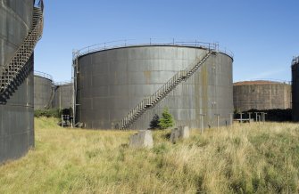 VIew of fuel tanks from south west, first phase (c.1912/13)