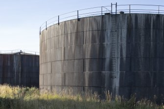 Fuel tank with access ladder, view from south east