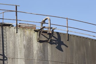 Detail of breather pipe at top of fuel tank