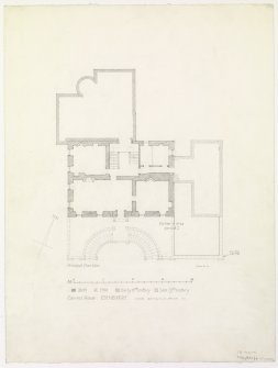 Cammo House
Principal floor plan showing different building periods
Insc: 'Cammo House, Edinburgh'
Signed and dated: 'surveyed 19/2/76 by S.S., H.L., D.B., D.P.    G.S.'