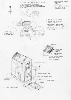 Measured drawing: Site Plan and View from NW