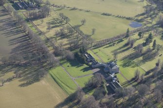 Oblique aerial view of Arniston House, looking ESE.