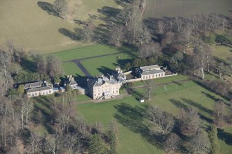 Oblique aerial view of Arniston House, looking NNE.