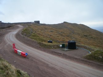 View across proposed extension to the south west of the quarry, facing east, photograph from an archaeological walkover at Glensanda Quarry, Ardgour