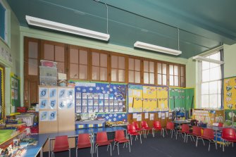 Ground Floor. Classroom 3. General view from North West.