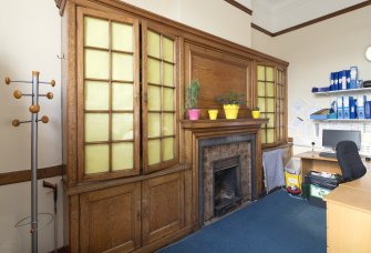Ground Floor. School Office. View of cabinet.