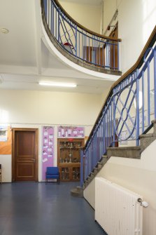 Ground Floor. Back stair. View from South.