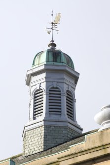 Detail of vent and weathervane from South East.