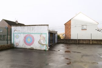 View of playground shelter from South East.