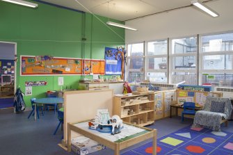 Nursery. Snack Room. General view from North West.