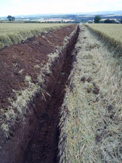 General view of the cable trench from the west, illustration 3 from final report from archaeological watching brief at Southfield Farm, Dalkeith