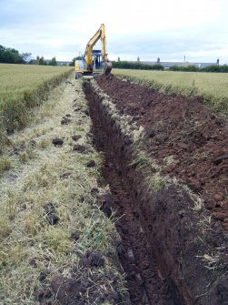 View of the cable trench close to the east end, illustration 4 from final report from archaeological watching brief at Southfield Farm, Dalkeith