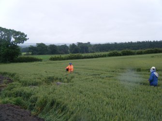 Site of turbine, photograph from archaeological watching brief at Southfield Farm, Dalkeith