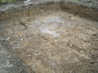 Overall excavation, showing pits, photograph from archaeological watching brief at Southfield Farm, Dalkeith