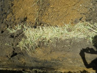 Section of the cable trench at 150m, photograph from archaeological watching brief at Southfield Farm, Dalkeith