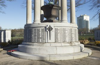 Detail of monument base.