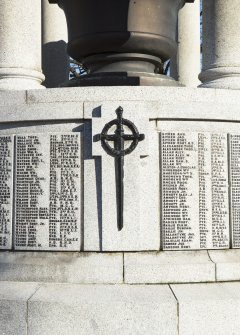 Detail of monument base.