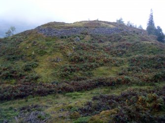 View of Caisteal Mac Tuathal from high ground to the south-west, illustration 12 from a report on a topographic archaeological survey at five Pictish Forts in the Highlands