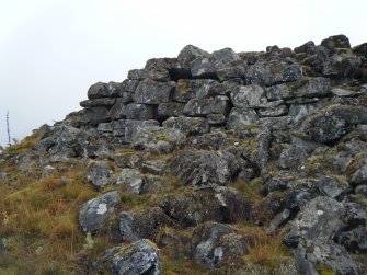Surviving outer rampart at the west corner, photograph of Caisteal Mac Tuathal, from a topographic archaeological survey at five Pictish Forts in the Highlands