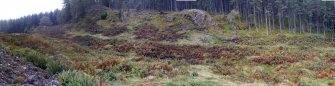 Panoramic view of Caisteal Mac Tuathal, from a topographic archaeological survey at five Pictish Forts in the Highlands