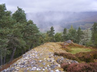 View towards north west corner of fort, photograph of Dun da Lamh, from a topographic archaeological survey at five Pictish Forts in the Highlands