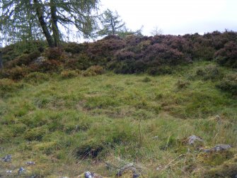 Platform just inside north rampart, photograph of Dun da Lamh, from a topographic archaeological survey at five Pictish Forts in the Highlands