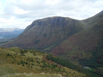 View towards Meall an t-Suidhe from Dun Deardail, from a topographic archaeological survey at five Pictish Forts in the Highlands