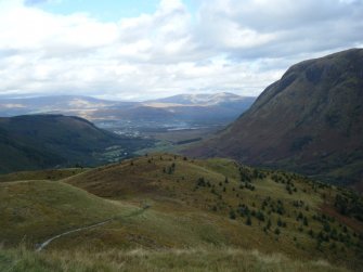 View towards Fort William from Dun Deardail, from a topographic archaeological survey at five Pictish Forts in the Highlands