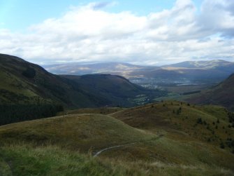 View towards Fort William from Dun Deardail, from a topographic archaeological survey at five Pictish Forts in the Highlands