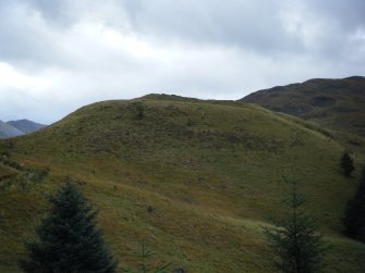 View towards Dun Deardail from the north, photograph from a topographic archaeological survey at five Pictish Forts in the Highlands