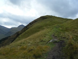 Steep crags on the east side of Dun Deardail, from a topographic archaeological survey at five Pictish Forts in the Highlands