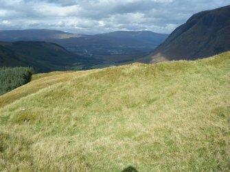 View towards north west corner of fort, photograph of Dun Deardail, from a topographic archaeological survey at five Pictish Forts in the Highlands