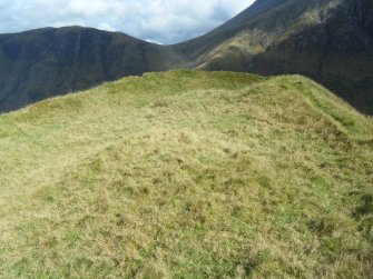 View of fort interior from the south west, photograph of Dun Deardail, from a topographic archaeological survey at five Pictish Forts in the Highlands